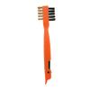 Didiseaon Multipurpose Cooktop Cleaning Brush with Bristles for Kitchen Stove and Counter Oil and Rust Removal Reusable Household Scrub Tool in Orange view 1
