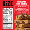 KiZE Energy Bars - Chocolate Chip Cookie - 20 Count - Almond-Butter-Based, Gluten Free, Dairy Free, Non-GMO, and High Protein Meal Replacement Energy Bars, Clean and Simple Food Ingredients - 10g High Protein Snacks (20 Count) view 2