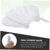 PartyKindom Oral Gauze Finger Toothbrush Teeth Cleaner Soft Comfortable Fit Safe for Newborns and Gauze Material Easy to Clean view 4