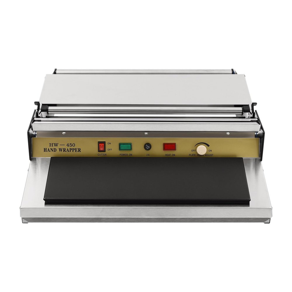 JDINAAS Hand Wrapping Machine Film Wrapper, Cling Film Packaging Machine for Fresh Packaging of Vegetables, Fruits Suitable Cling Film Width 17.72 Inch 18.7 x 23.6 x 4.7 Inch