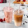 25 Pack 16oz Clear Plastic Cups with Lids and Straws, Disposable Drinking Cups for Cold Beverage Juice Smoothie Crystal for Coffee Shops Party Catering view 4