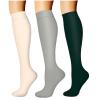 Sports Compression Calf Socks Set - Sequential Support, Anti-Friction, 50%-70% Polyester, 3-8 Pairs for Running Casual(3pairs-19,S/M) view 1