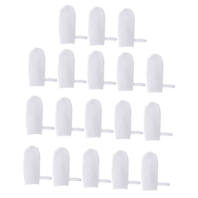 VICASKY Oral Gauze Finger Toothbrushes for Newborns Tongue Teeth Gum Cleaner White