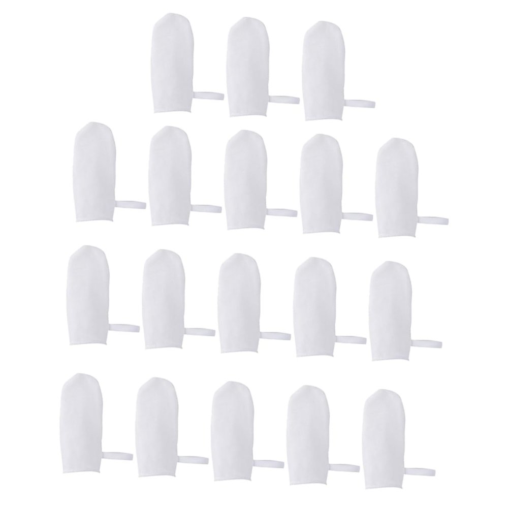 VICASKY Oral Gauze Finger Toothbrushes for Newborns Tongue Teeth Gum Cleaner White