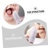 VICASKY Oral Gauze Finger Toothbrushes for Newborns Tongue Teeth Gum Cleaner White view 3