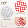 2000 Pcs Checkered Deli Laminated Paper, 11.6 x 11 in Sandwich Wrapping Paper Sheets, Red & Black Basket Liners for Burgers, Fries, Parties, Safe and Sanitary view 4