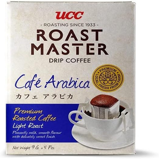 Roast Master Drip Coffee (5 x 9g Pour Over Coffee Sachets, Caf Arabica - Pleasantly Mild, Smooth Flavour with a Delicately Sweet Finish)