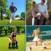 Sports Compression Calf Socks Set - Sequential Support, Anti-Friction, 50%-70% Polyester, 3-8 Pairs for Running Casual(3pairs-28,S/M) view 3