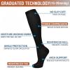 Sports Compression Calf Socks Set - Sequential Support, Anti-Friction, 50%-70% Polyester, 3-8 Pairs for Running Casual(3pairs-28,S/M) view 4