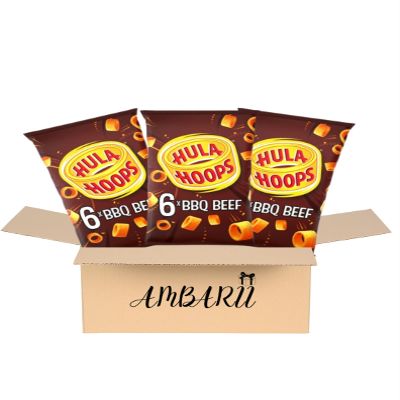 AMBARII KP Hula Hoops BBQ Beef Flavored Snacks - 3 pack