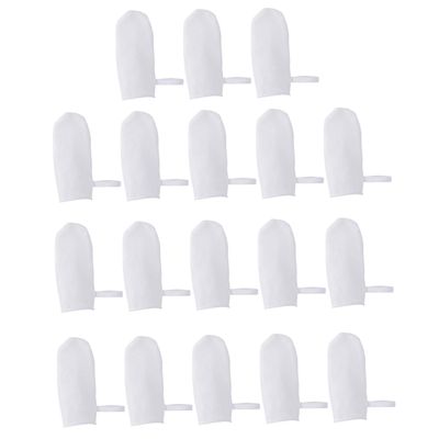 Beaupretty Gauze Finger Toothbrushes Soft Oral Cleaners White for Newborns Gum Tongue Teeth Cleaning Safe Comfortable Fit