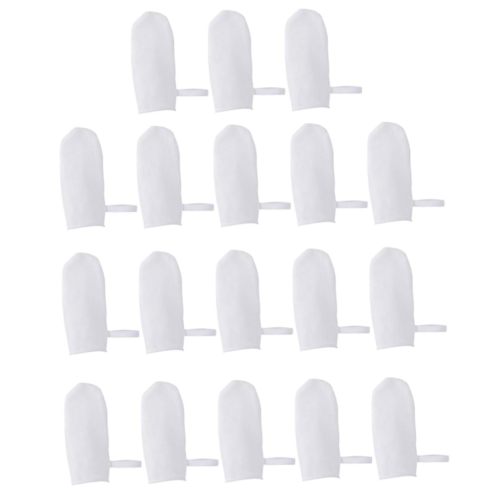 Beaupretty Gauze Finger Toothbrushes Soft Oral Cleaners White for Newborns Gum Tongue Teeth Cleaning Safe Comfortable Fit