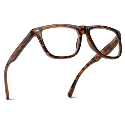 2SeeLife Oversized Blue Light TR-90 Reading Glasses for Men Medium Fit, Sturdy Frame, Spring Hinges, Premium Readers, Brown Tortoise, +2.50