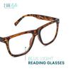 2SeeLife Oversized Blue Light TR-90 Reading Glasses for Men Medium Fit, Sturdy Frame, Spring Hinges, Premium Readers, Brown Tortoise, +2.50 view 2