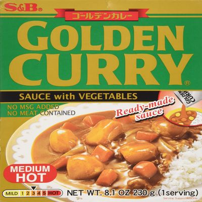 S & B Curry Golden Plant Based Mhot 8.1 oz (Pack of 30)