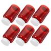 PartyKindom 6 pcs Amber Pills Bottles with Caps Empty Medicine Containers for Safe Pill Storage Pet Material Portable for Travel and Home Use view 1