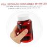 PartyKindom 6 pcs Amber Pills Bottles with Caps Empty Medicine Containers for Safe Pill Storage Pet Material Portable for Travel and Home Use view 4