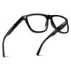 2SeeLife Oversized Blue Light TR-90 Reading Glasses for Men Medium Fit, Sturdy Frame, Spring Hinges, Premium Readers, Shiny Black, +2.75 view 1
