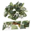 ABOOFAN Pillar Candle Wreath with Eucalyptus Leaves and Faux Berries Tear Resistant Candle Ring for Christmas and Holiday Party Centerpieces Reusable Home and Wedding Decor view 4
