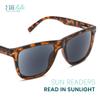 2SeeLife Oversized TR-90 Reading Sunglasses for Men Medium Fit, Sturdy Frame, Spring Hinges, Premium Sun Readers, Brown Tortoise (Sun Readers), +2.00 view 2