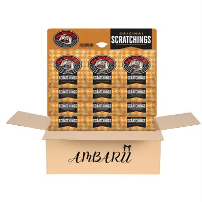 AMBARII MR. PORKY Original Scratchings 25g x 12 Pub Card Original Scratchings