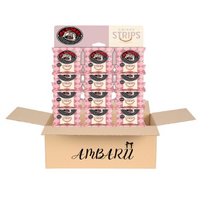 AMBARII Mr Porky Crispy Strips Pub Card Snacks, 12 Count