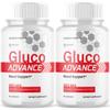 (2 Pack) Gluco Advance Capsules, Official GlucoAdvance Supplement Pills with All Natural Ingredients, Advanced Formula Supplement with Maximum Strength Support Vitamins for Women & Men (120 Capsules) view 1