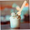 Healifty 100pcs Mini Wooden Dessert Spoons Biodegradable Cake and Ice Cream Spoons for Parties Restaurants Home Use Sturdy Disposable view 2
