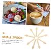 Healifty 100pcs Mini Wooden Dessert Spoons Biodegradable Cake and Ice Cream Spoons for Parties Restaurants Home Use Sturdy Disposable view 4