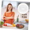 Baluue 100pcs Food Grade Elastic Stretch Lids for Bowls and Containers Transparent Reusable Fresh Keeping Covers for Kitchen Storage Refrigerator Fruit and Leftover Protection view 3