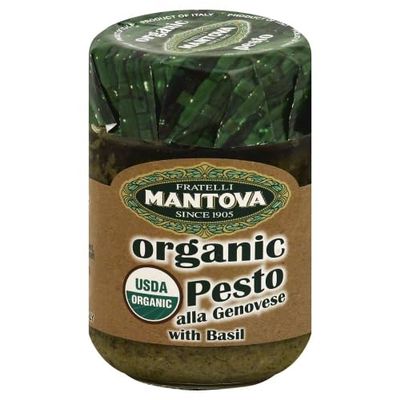 Mantova Pesto Genovese Organic 4.6 oz (Pack of 12)