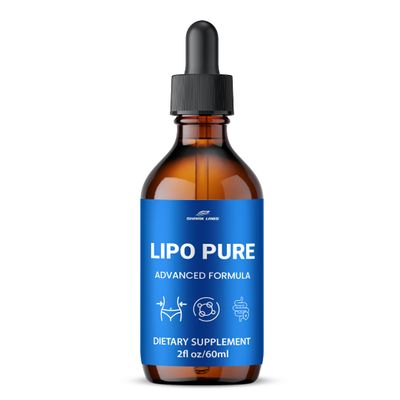 (1 Pack) LipoPure Drops Supplement, Maximum Potency All Natural Droppers, Official Lipo Pure Liquid Extract Blend Daily Drop Men and Women 60 ML