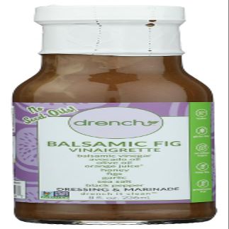 Drench Dressing Marinade Balsamic Fig Vinaigrette 8 oz (Pack of 6)
