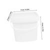 OUNONA Plastic Bucket with Handle and Lid Material Portable Square Water Container for Household Kitchen Gardening Easy Carry and Storage view 2