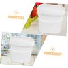 OUNONA Plastic Bucket with Handle and Lid Material Portable Square Water Container for Household Kitchen Gardening Easy Carry and Storage view 3