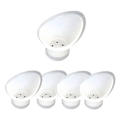 WASH+OUT Portable Eye Wash Cup Emergency Eyewash Device for Fast Eye Irrigation Screws onto Most Water Bottles Compact First Aid Eye Rinse Solution - 5 Pack
