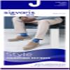 Sigvaris Mens Style Microfiber Patterns 830 Closed Toe Calf-High Socks 20-30mmHg - Storm Blue Confetti - Small Long view 2