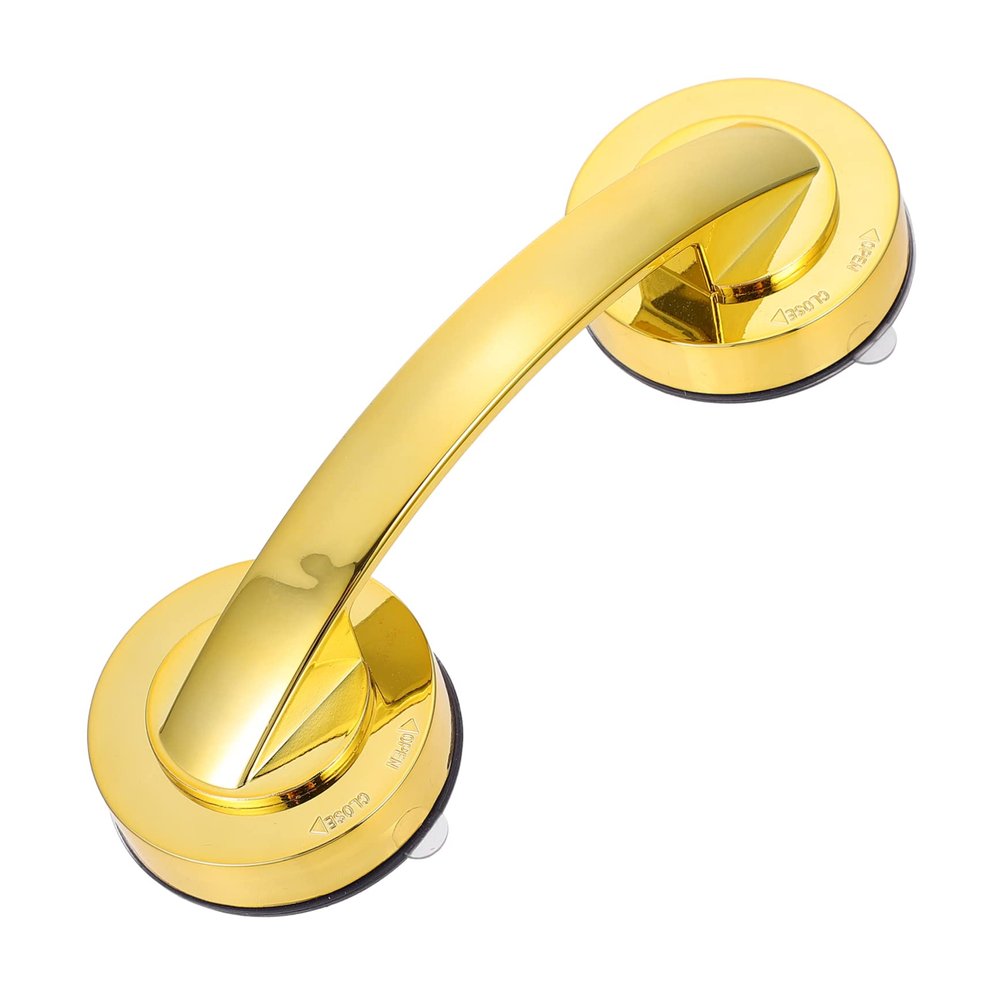Baluue Strong Suction Grab Bar Safety Hand Support Non Skid Bath Handle for Elderly Pregnant Women Thickened Ergonomic Handrail Portable for Bathroom Shower Tub Use