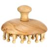 FRCOLOR Sturdy Wooden Scalp Massage Comb with Wide Teeth for Comfortable Head Relaxation and Circulation Improvement Natural Material Ergonomic Design for Stress Relief Neck Back and Arms view 1