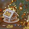 10 Pcs Merry Christmas Cake Topper Christmas Tree Elk Mirror Gold Acrylic Cupcake Topper Picks Cake Decorations for Xmas Holiday Party Supplies view 3