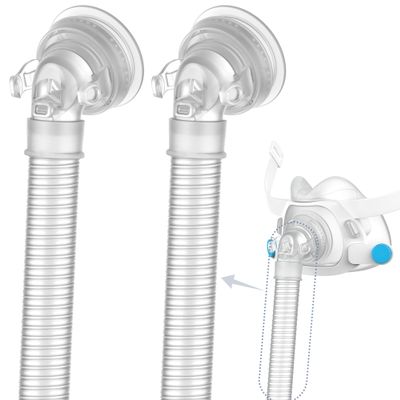 2 Packs QuietAir Elbow Tube for Airfit F40,Including 2 Short Tube 2 Elbow and 2 QuietAir Vent,Great Value CPAP Supplies by Medihealer