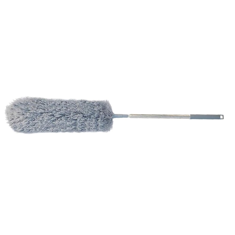 Holibanna Retractable Microfiber Duster with Telescopic Stainless Steel Handle Electrostatic Dust Cleaner for Ceiling Fans Furniture Cars and Hard to Reach Areas and Soft Household Dust