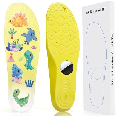 Insoles for Hidden Holder, Devise Case for Kids, Adults and Elderly, Comfortable Inserts for Shoes, Yellow (Foot:7.1-7.5IN/Insole:7.6-8.3IN/12.5C-1Y)