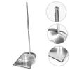 Hemobllo Reusable Stainless Steel Dustpan with Long Handle Capacity Cleaning Pan for Home Office Garage and Lobby Use Non Magnetic Material Detachable and Space Saving Design view 3