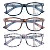 FEIVSN 3 Pack Progressive Multifocus Reading Glasses for Women Men Multifocal Readers PC Frame Fixed Hinge Eyewear, +2.75 view 1
