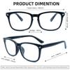FEIVSN 3 Pack Progressive Multifocus Reading Glasses for Women Men Multifocal Readers PC Frame Fixed Hinge Eyewear, +2.75 view 3