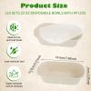 UCEHIPAW 110 Pcs Disposable Bowls with Lids 23 oz Rectangular Paper Food Containers for Diet Salad, Ice Cream, Yogurt, Party Food, Meal Prep view 2