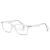 DEBSPECS Bifocal Reading Glasses Dual Strength Lens, Rectangular Frame Screen & Reading Vision Lightweight Unisex Fit Clear By Debby Burk Optical view 1