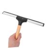 Wakauto Handle Glass Shower Door Squeegee Multipurpose Bathroom Mirror and Window Cleaner with Rounded for Stain Removal and Use view 4
