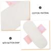 Baluue 3pcs Reusable Washable Menstrual Pads with Button Snaps Absorbent Cotton Panty Liners for Womens Daily Protection Soft Breathable Feminine Pads for Travel Outdoor and Postpartum view 4